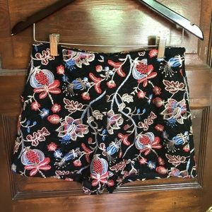 Akira high waisted floral shorts